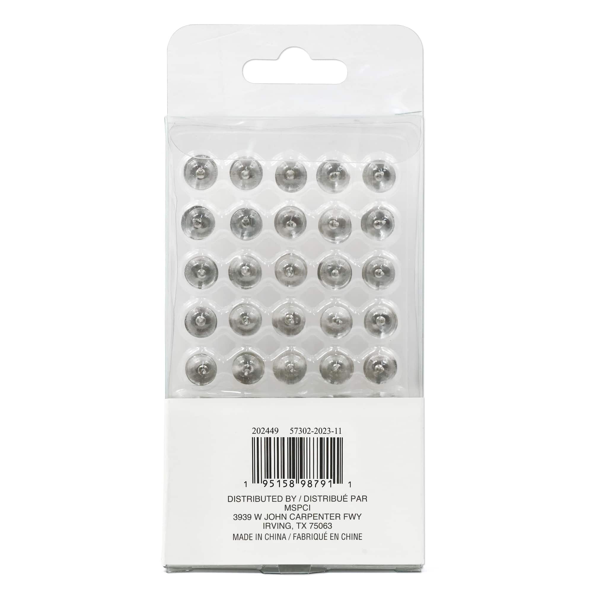 Silver Thumb Tacks by B2C® 150ct.